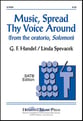Music, Spread Thy Voice Around SATB choral sheet music cover